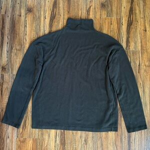 Vince Army Green Mock Turtleneck Sweater